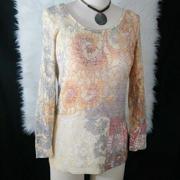 zozo Tops - ZOZO Multi Color Long Sleeve Knit Top Size L